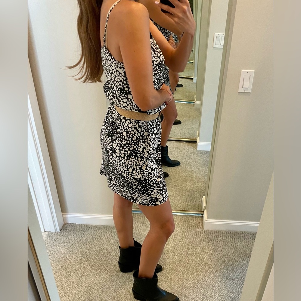 Black and White animal print dress